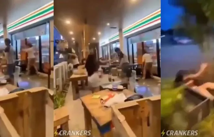 Girl throws a speaker at a man and then she FINDS OUT
