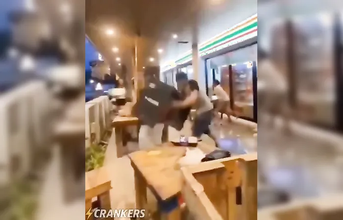 Girl throws a speaker at a man and then she FINDS OUT