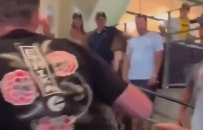 Wannabe Tough Guy Takes a Hit and Instantly Regrets It