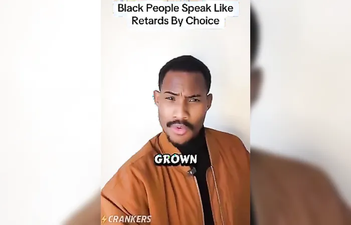 This guy says "Black People Speak Like Retards By Choice"