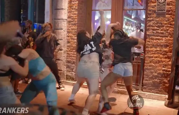 Texas brawl lands her in handcuffs
