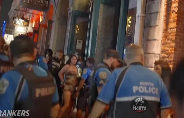 Texas brawl lands her in handcuffs