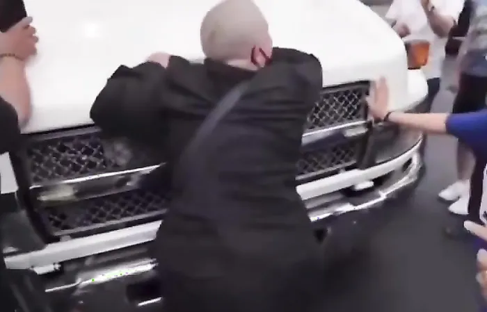 A Risky Protest Move Meets Reality When a Truck Keeps Rolling