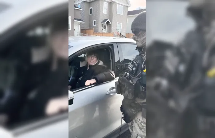 Agent Confronts Civilians Accused of Interfering With Patrol