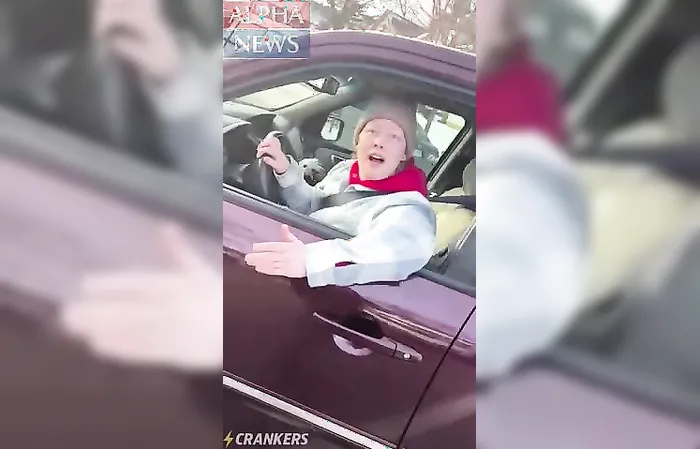 ICE officer video feed from Minneapolis shows woman drive right at him