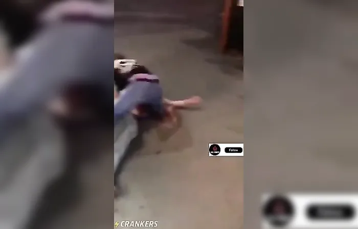 Guy takes a beating, then delivers the knockout