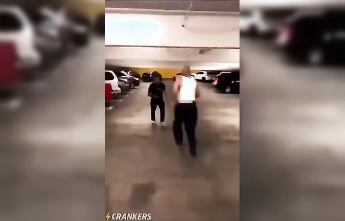 brutal leg kick had dude folding in half