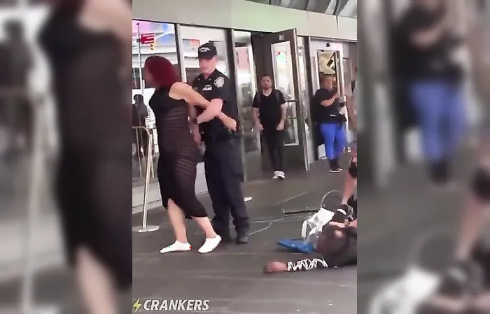 Is that a woman or a man in a dress?
