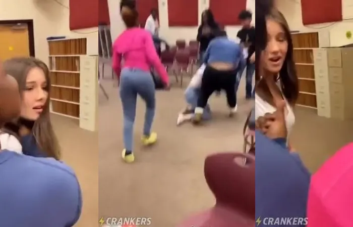 two ugly thugs attack a girl by herself