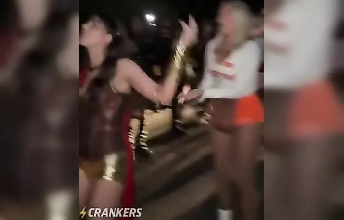 Lame bouncer for corny streamer knocks a dude out