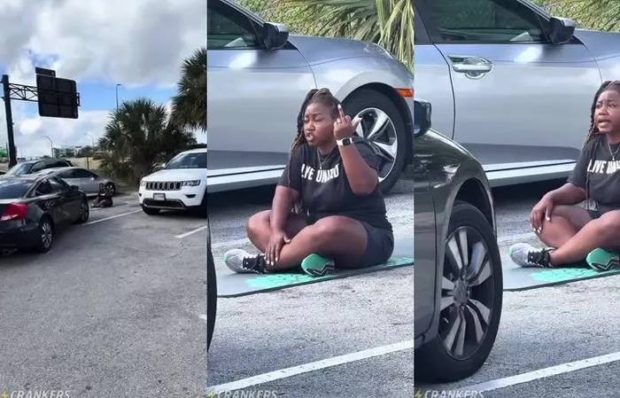 Saving a parking space because you're too lazy to walk ten extra feet