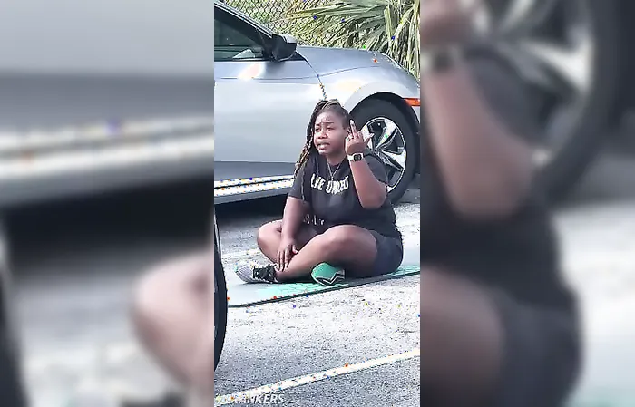 Saving a parking space because you're too lazy to walk ten extra feet