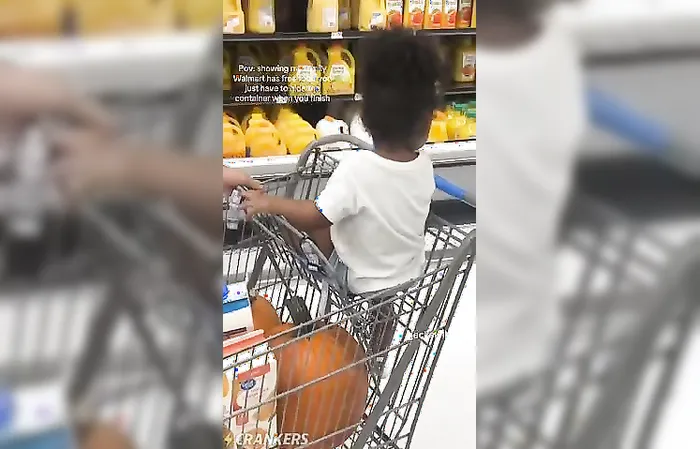 Walmart has free food, you just have to hide the container after eating it