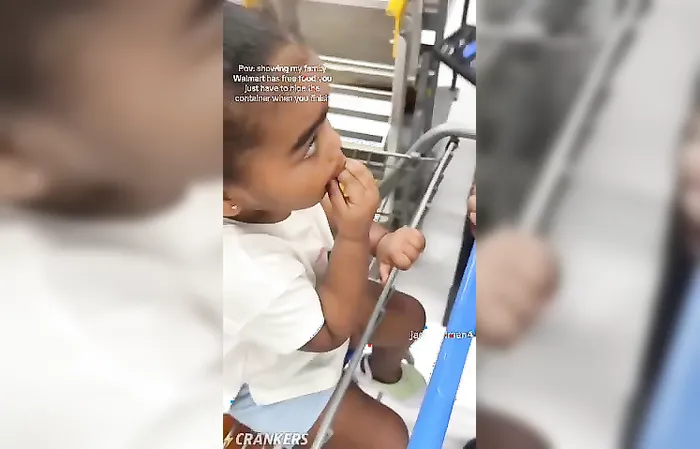 Walmart has free food, you just have to hide the container after eating it