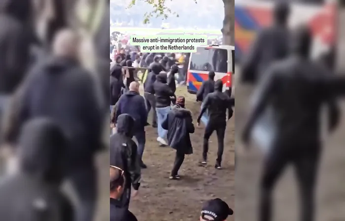 Massive anti-immigration protests in the Netherlands
