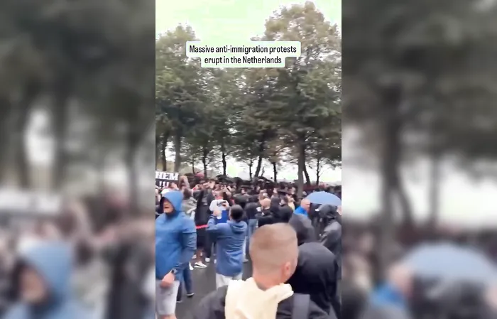 Massive anti-immigration protests in the Netherlands