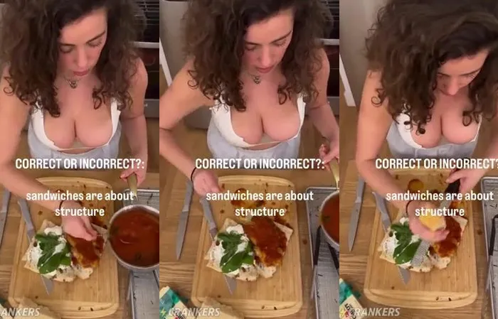 How to watch a woman make a sandwich