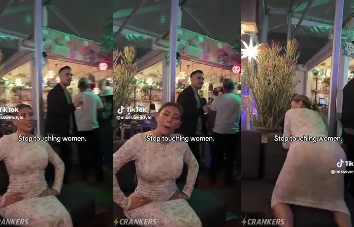 When your hoodrat girlfriend shows off her fake butt in public