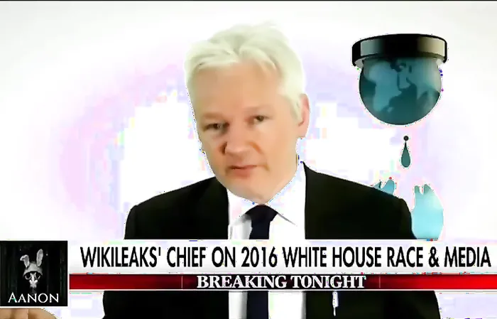 WikiLeaks founder Julian Assange talks about Trump's 'damaging information'
