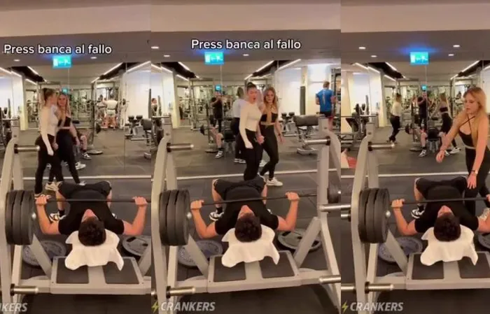 Gym bro took the deepest breath of his life
