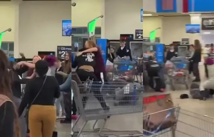 2 fat welfare queens get beat up in Walmart