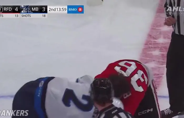Epic moment breaks out during hockey game