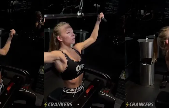 Sydney Sweeney working out