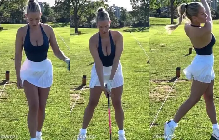 Paige Spiranac has a great stroke