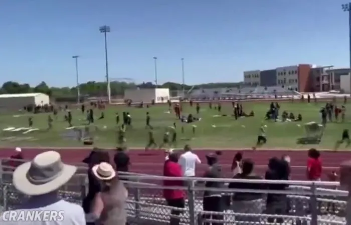 High school runner gets smacked from behind mid-race