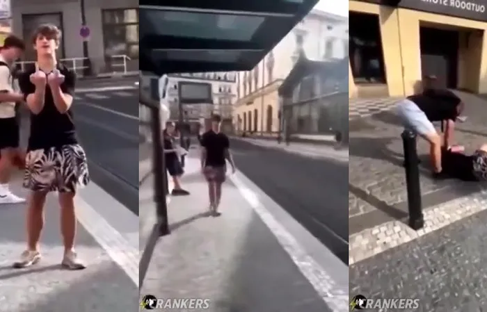 Fights Bro - Guy attacks a pregnant woman for no reason, and karma hit him quick!