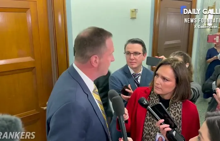 Daily Caller - ????WATCH: Sen. @Eric_Schmitt CLAPS BACK at reporter. REPORTER: If you can seize an oil tanker without killing anyone, shouldn't that have been the way that these fishing