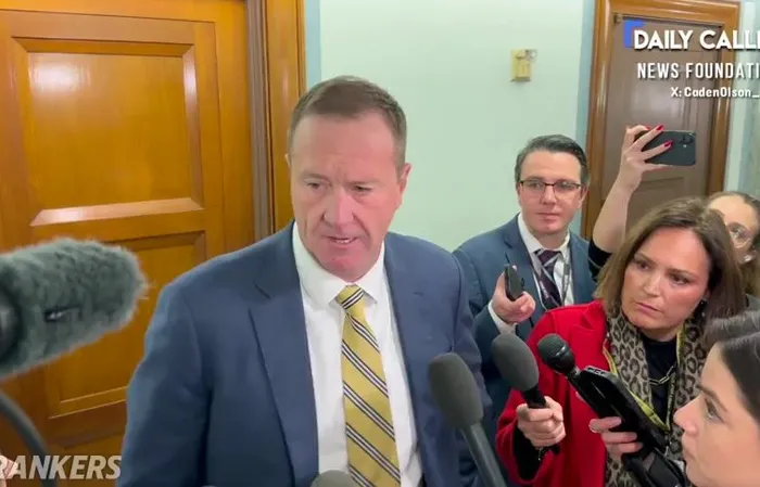 Daily Caller - ????WATCH: Sen. @Eric_Schmitt CLAPS BACK at reporter. REPORTER: If you can seize an oil tanker without killing anyone, shouldn't that have been the way that these fishing