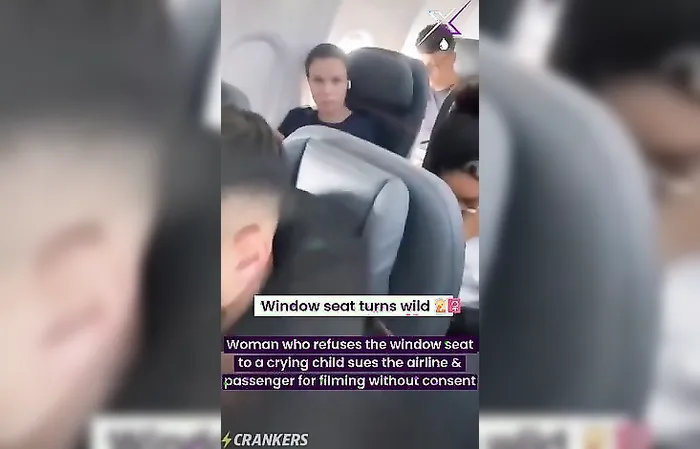 Breaking911 - A woman who refused to give up the window seat she paid for to a crying child went viral, faced online backlash, and is now suing both the