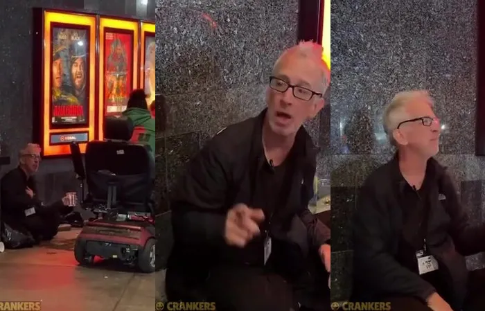 Andy Dick spotted slumped on a sidewalk rambling incoherently in Los Angeles