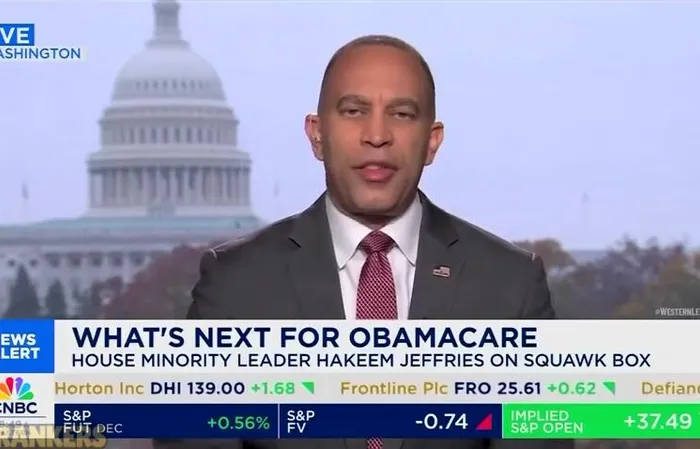 CNBC’s Becky Quick rolls eyes at Hakeem Jeffries for deflecting on questions