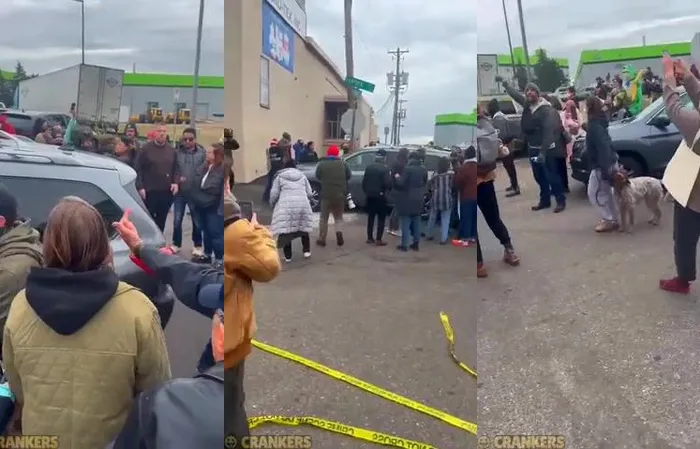 ICE pepper sprayed protesters right in the face