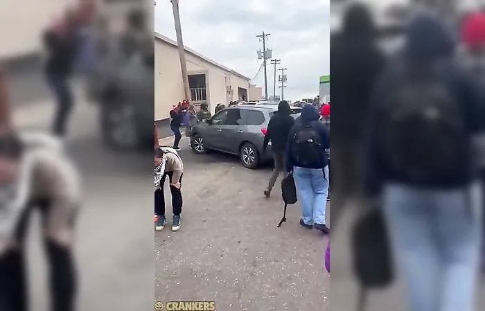 ICE pepper sprayed protesters right in the face