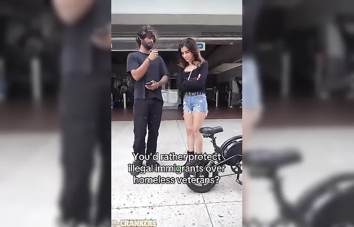 Woman says America should protect illegal immigrants over homeless veterans