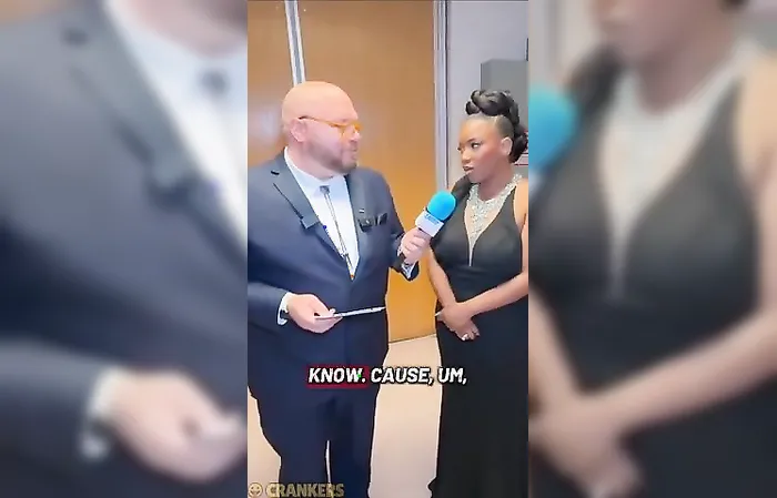 Jasmine Crockett mocks MAGA women while standing next to a massive dude in a dress