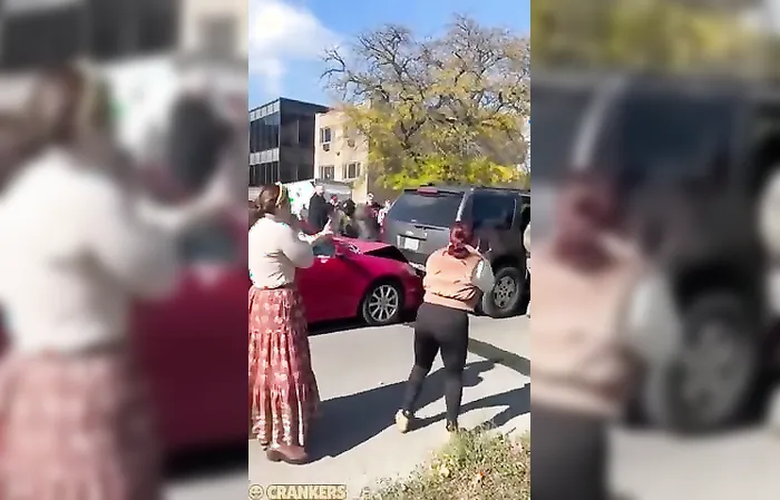ICE Karen tries opening door on DHS officer, finds out real fast
