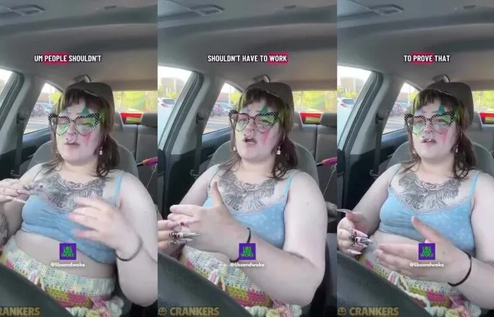 Self-identified disabled woman claims that “people shouldn’t have to work”