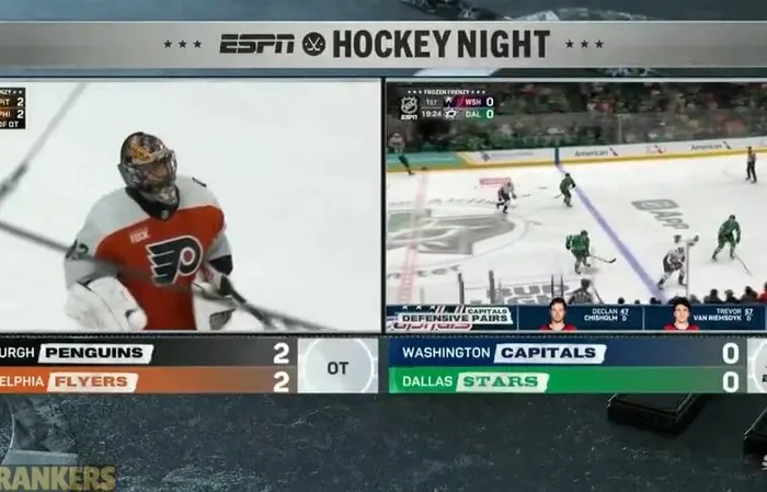 Flyers Game Erupts Into a Full-On Brawl and the Network CUT TO SPLIT SCREEN?!