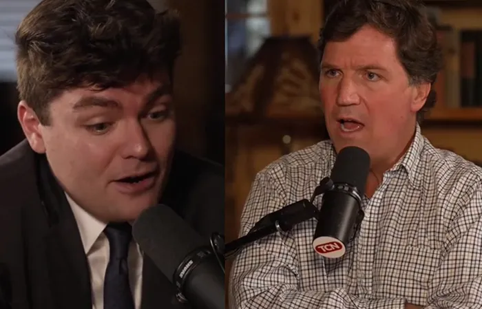 Tucker and guest to each other: “I thought you were a fed!