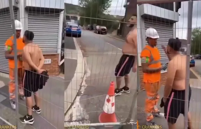 Construction Worker Confronts Man After Racist Outburst