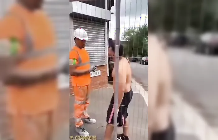 Construction Worker Confronts Man After Racist Outburst