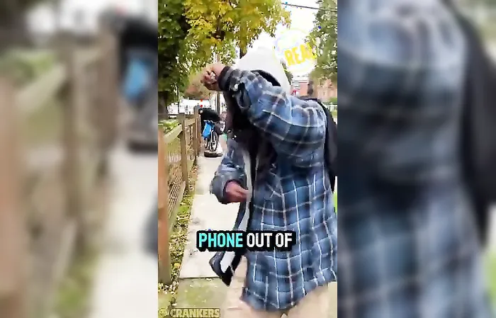 Mom takes on a group of crackhead junkies in front of a school