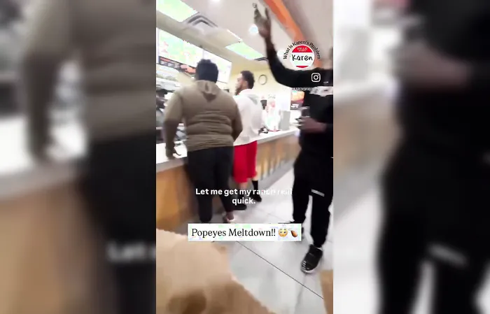 Woman loses it at Popeye’s chicken, throws massive tantrum