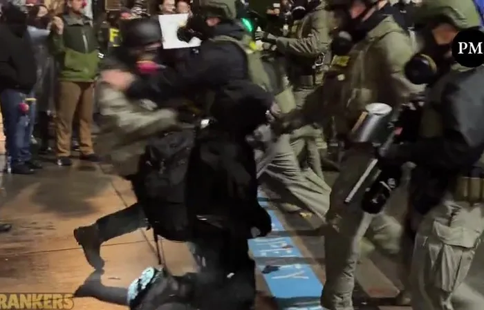 Antifa agitator arrested, dragged into custody at the ICE facility in Portland