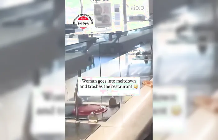 Woman destroys eatery when buffet isn't refilled fast enough