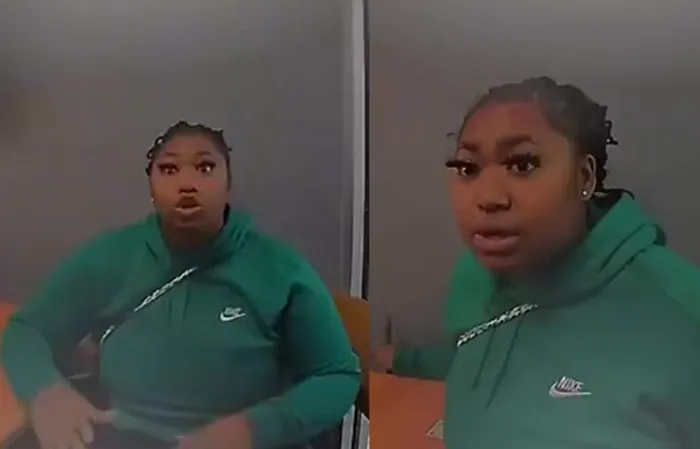 Woman is under arrest for bank fraud throws tantrum